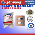 Partners Elastic Bandage 2 inch x 5 yards (High Elasticity) with Hook Closure