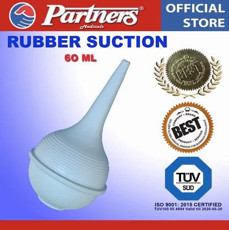 Partners Rubber Suction Ear Syringe