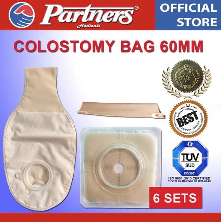 Partners Colostomy Bag 60mm - 6 sets