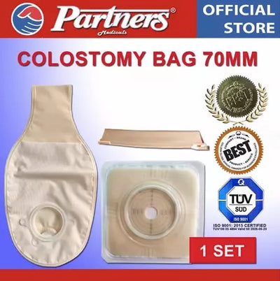 Partners Colostomy Bag 70 mm (1 Set)