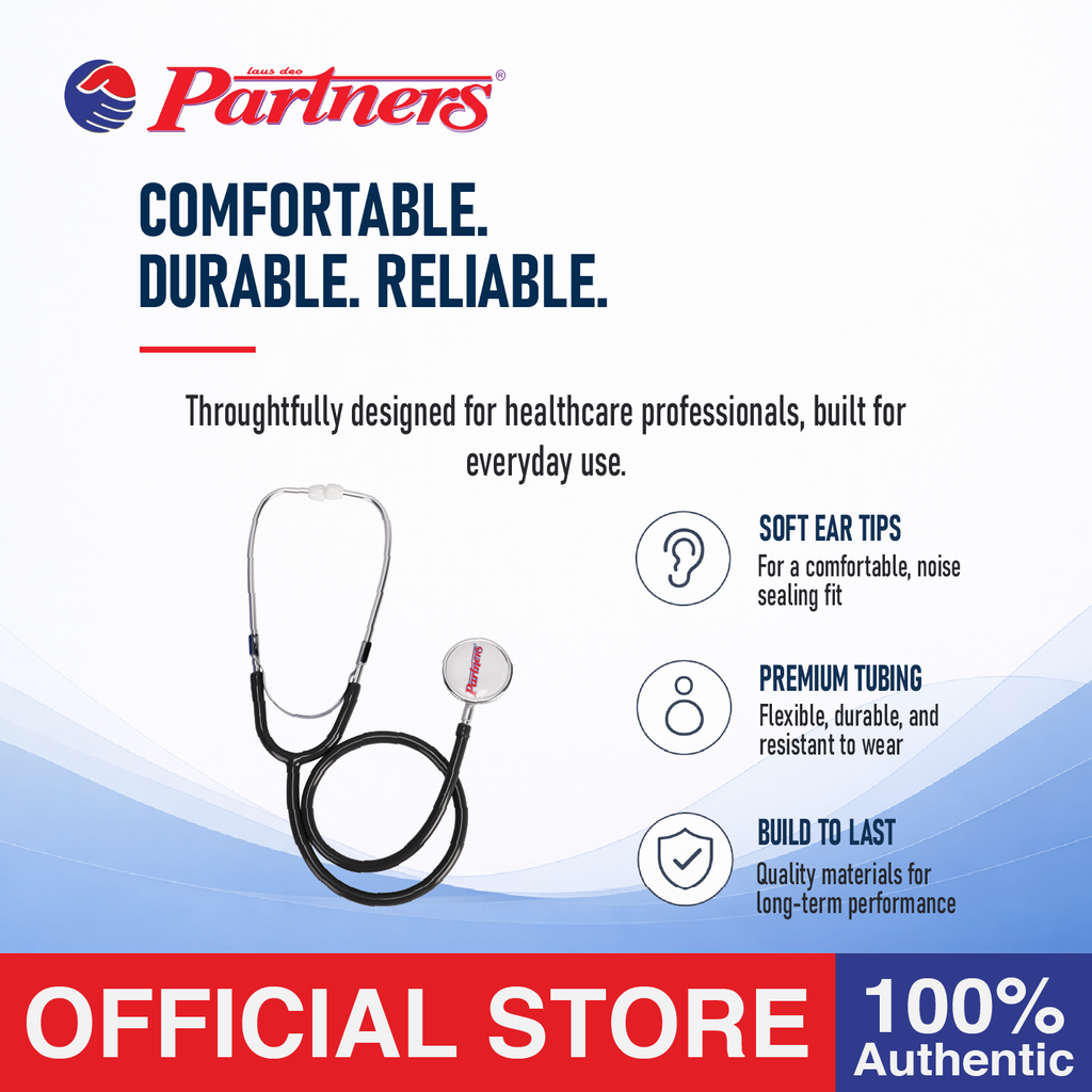 Partners Dual-Head Stethoscope (1 unit) - Gray