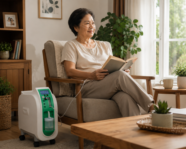 Owgels Transportable Oxygen Concentrator with a Nebulizer Function 1L Model: ZY-803 (OZ-1-01AO0)