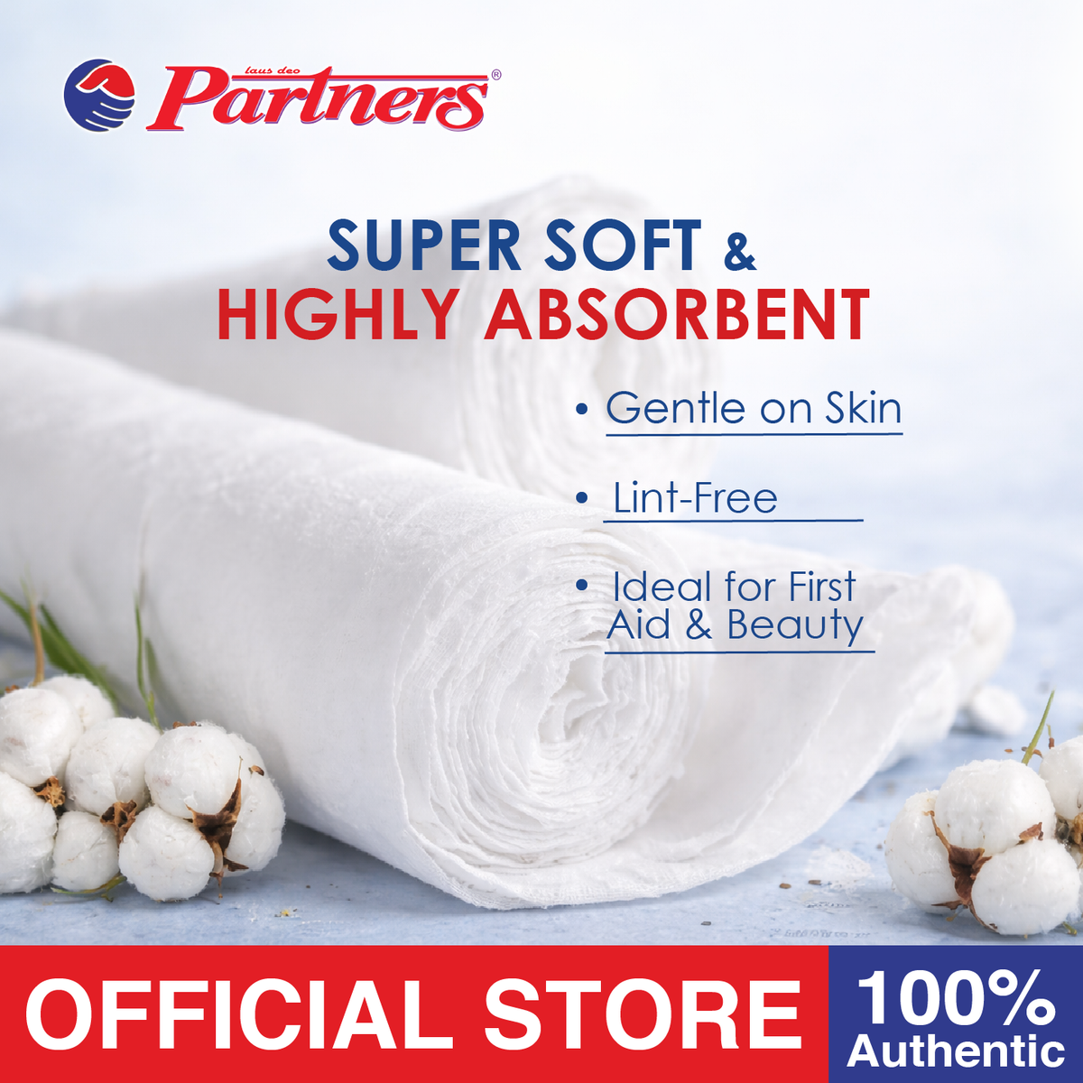 Partners Cotton Roll 400 G