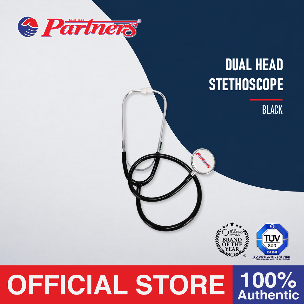 Partners Dual-Head Stethoscope (1 unit) - Black