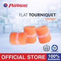 Partners Rubber Flat Tourniquet 3 Pieces (Orange)
