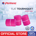Partners Rubber Flat Tourniquet 3 Pieces (Dark Pink)