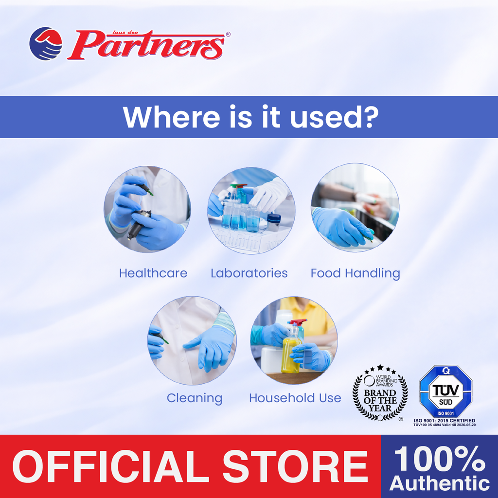Partners Nitrile Examination Gloves