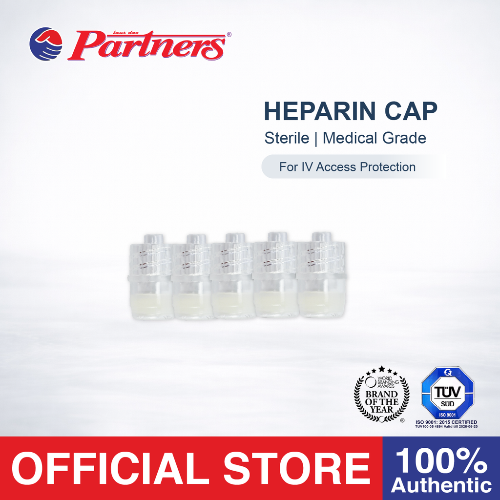 Partners Heparin Cap Standard - 5 Pieces