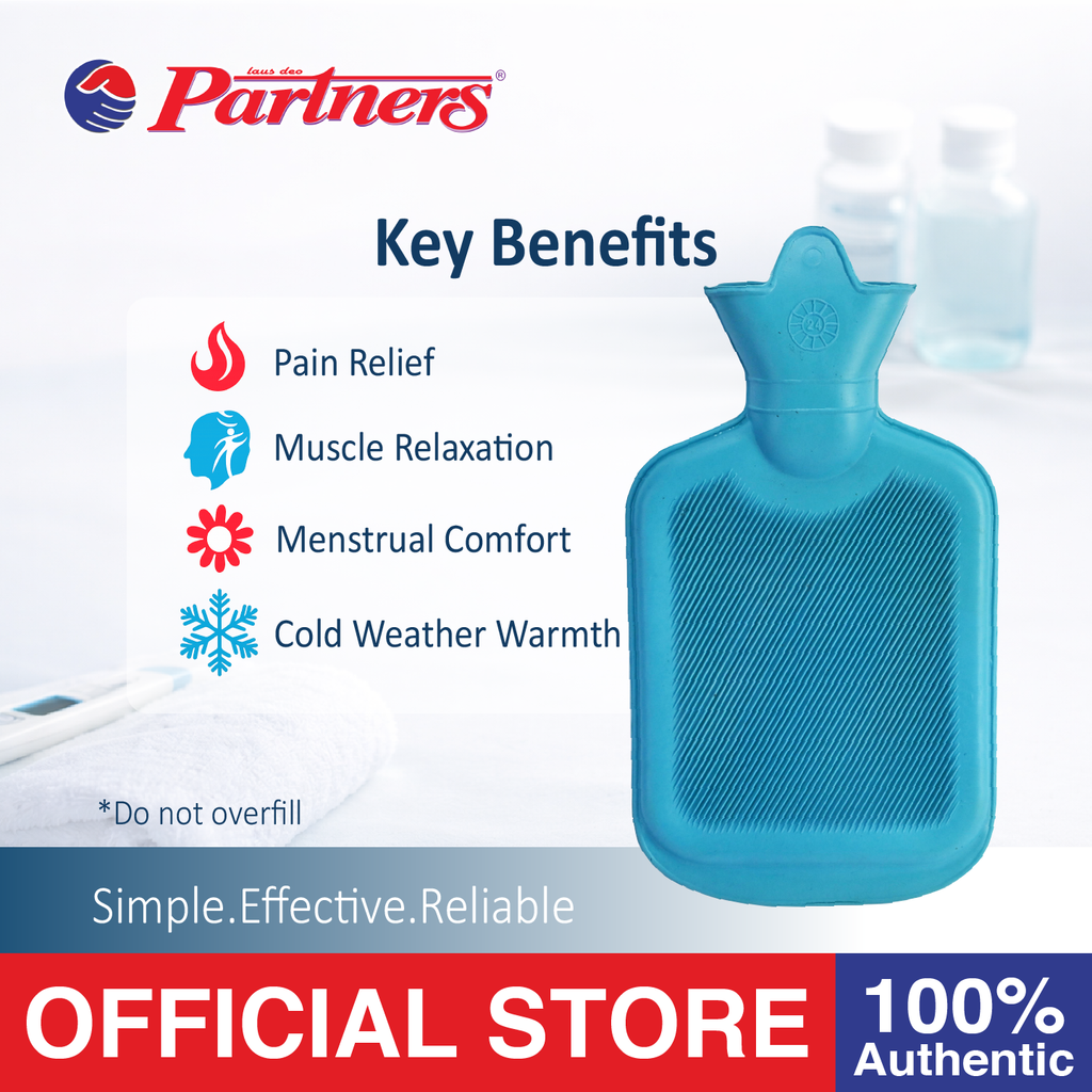 Partners Hot Water Bag / Hot Compress 1000ml (Blue)