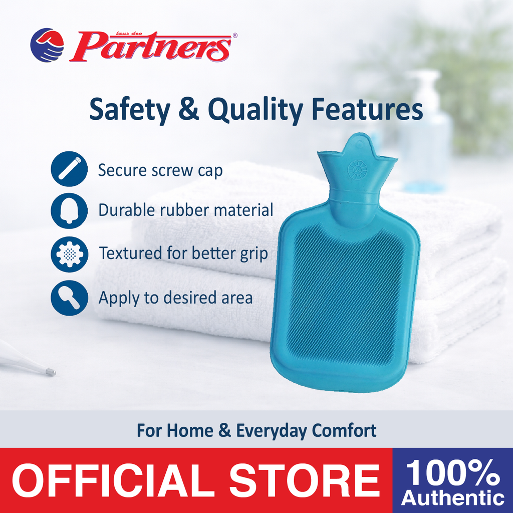 Partners Hot Water Bag / Hot Compress 1000ml (Blue)