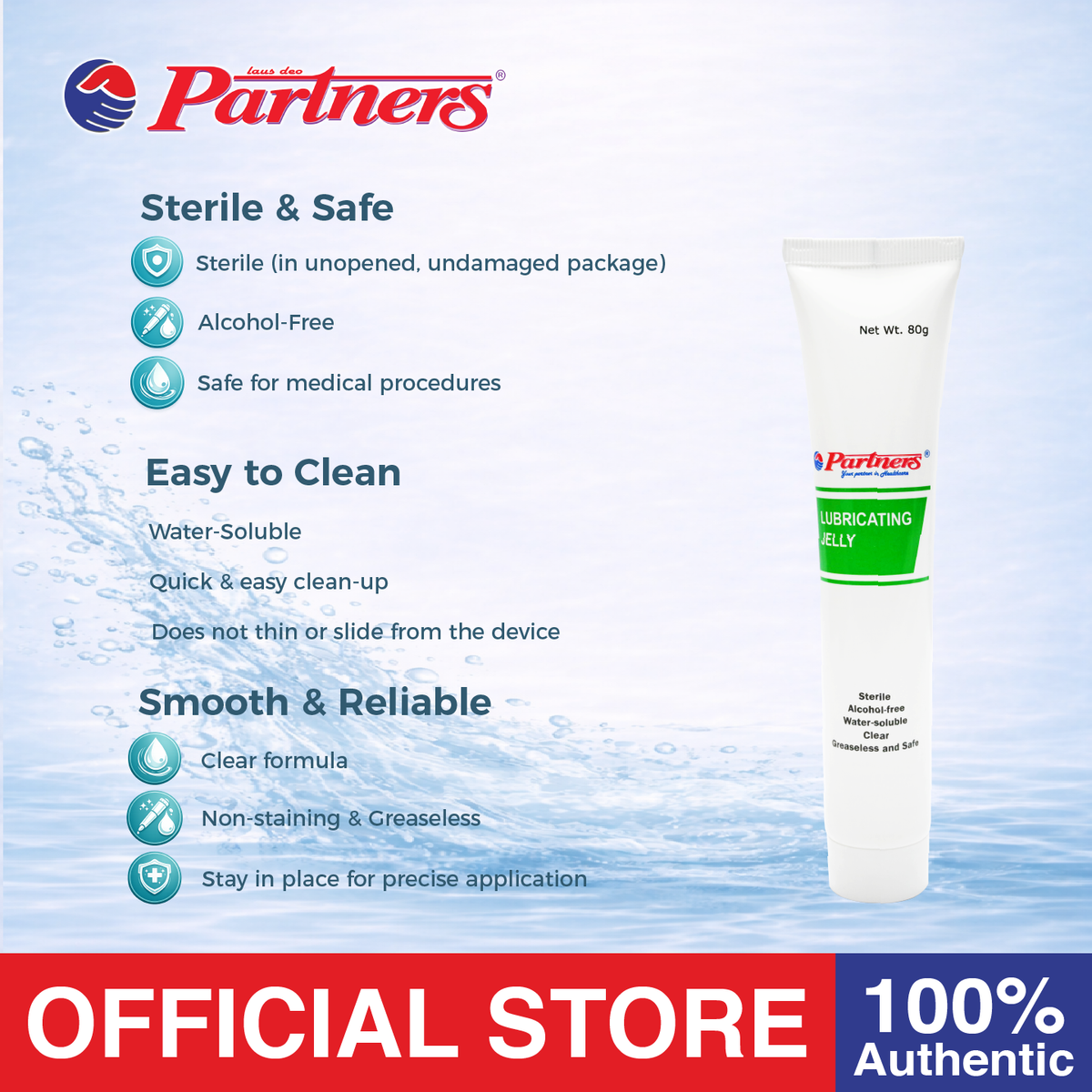 Partners Lubricating Jelly - 80g