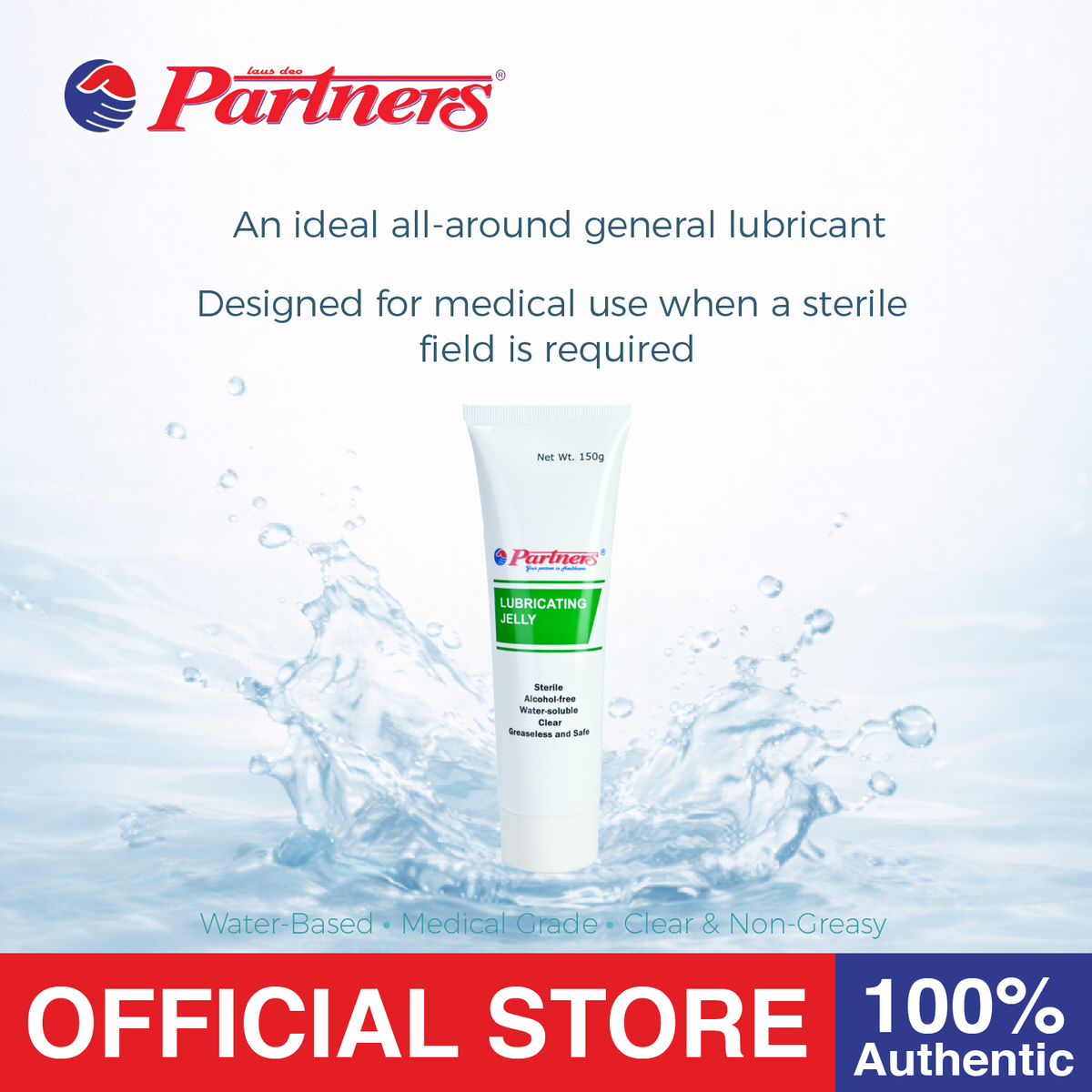 Partners Lubricating Jelly - 150 grams