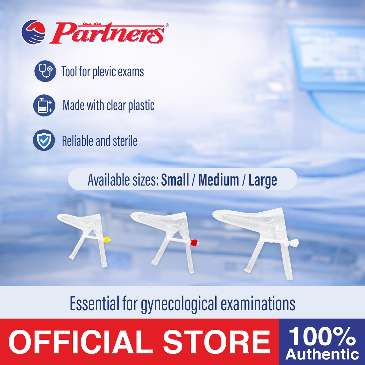 Partners Vaginal Speculum (LARGE) - 1 piece