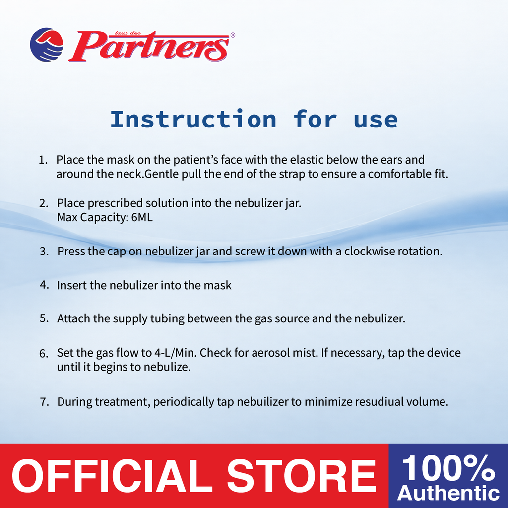 Partners Nebulizer Kit with Mask Adult