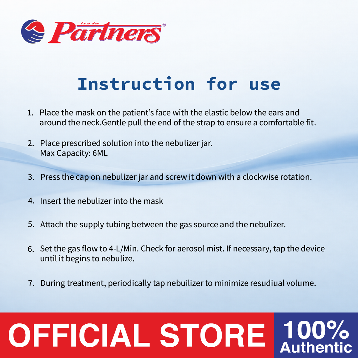 Partners Nebulizer Kit with Mask Adult