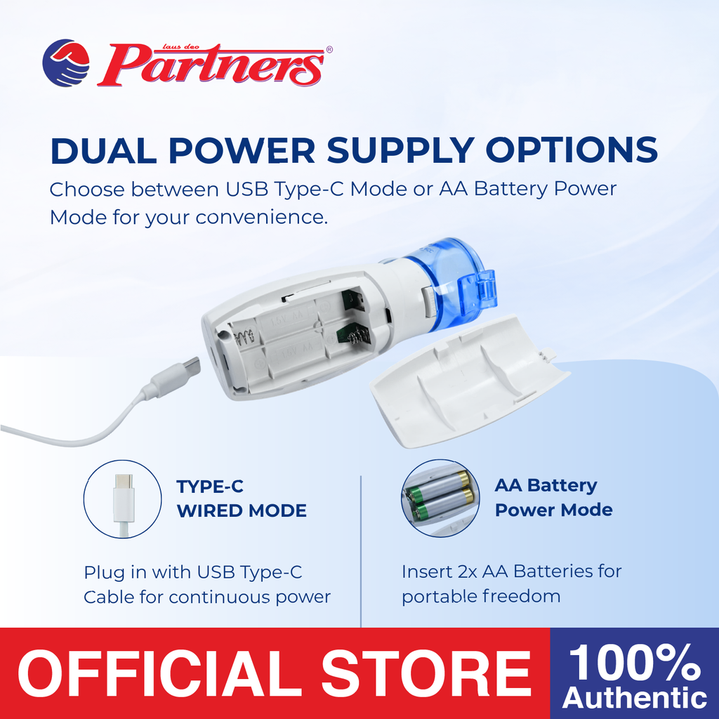 Partners Portable Mesh Nebulizer CBPC- PMN01