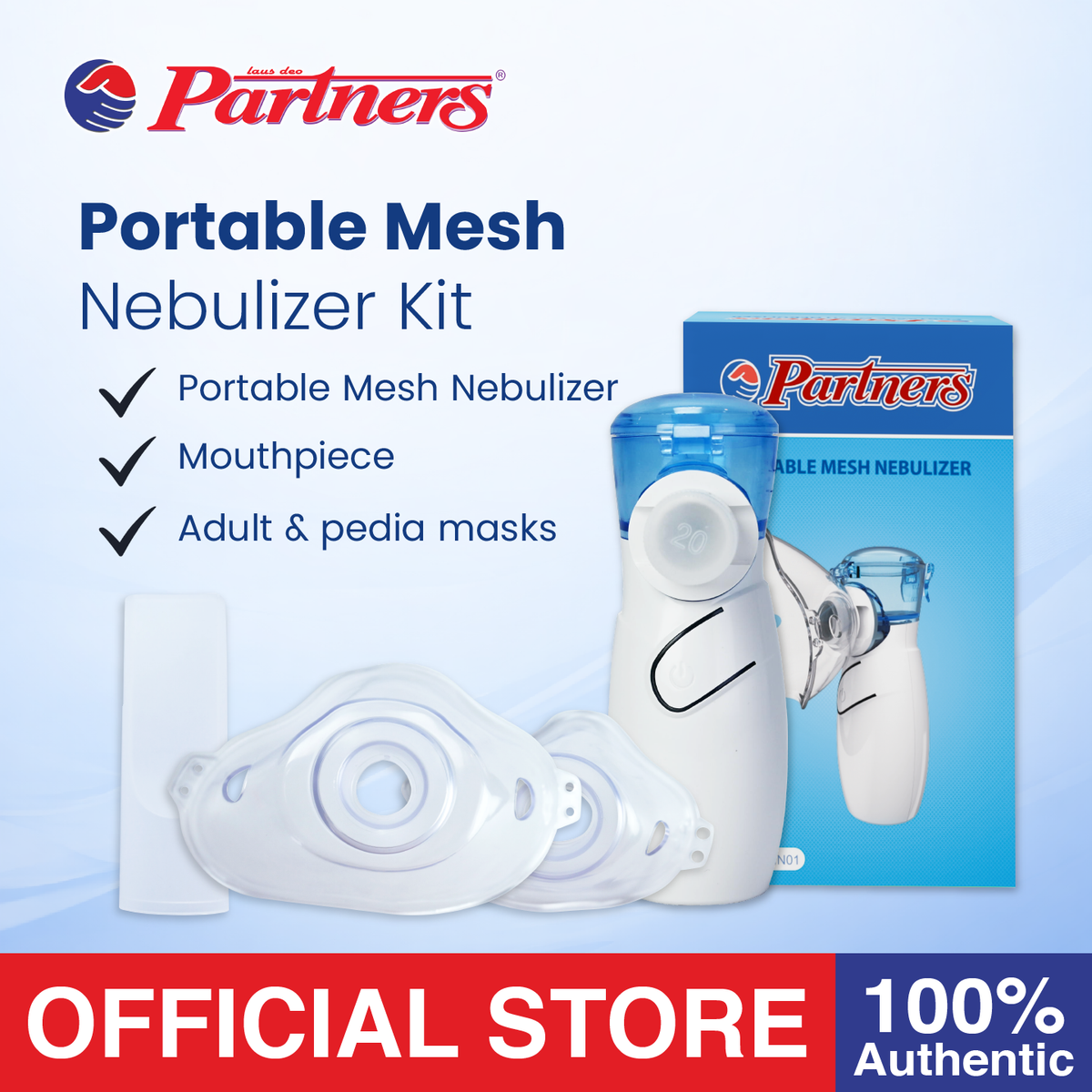 Partners Portable Mesh Nebulizer CBPC- PMN01