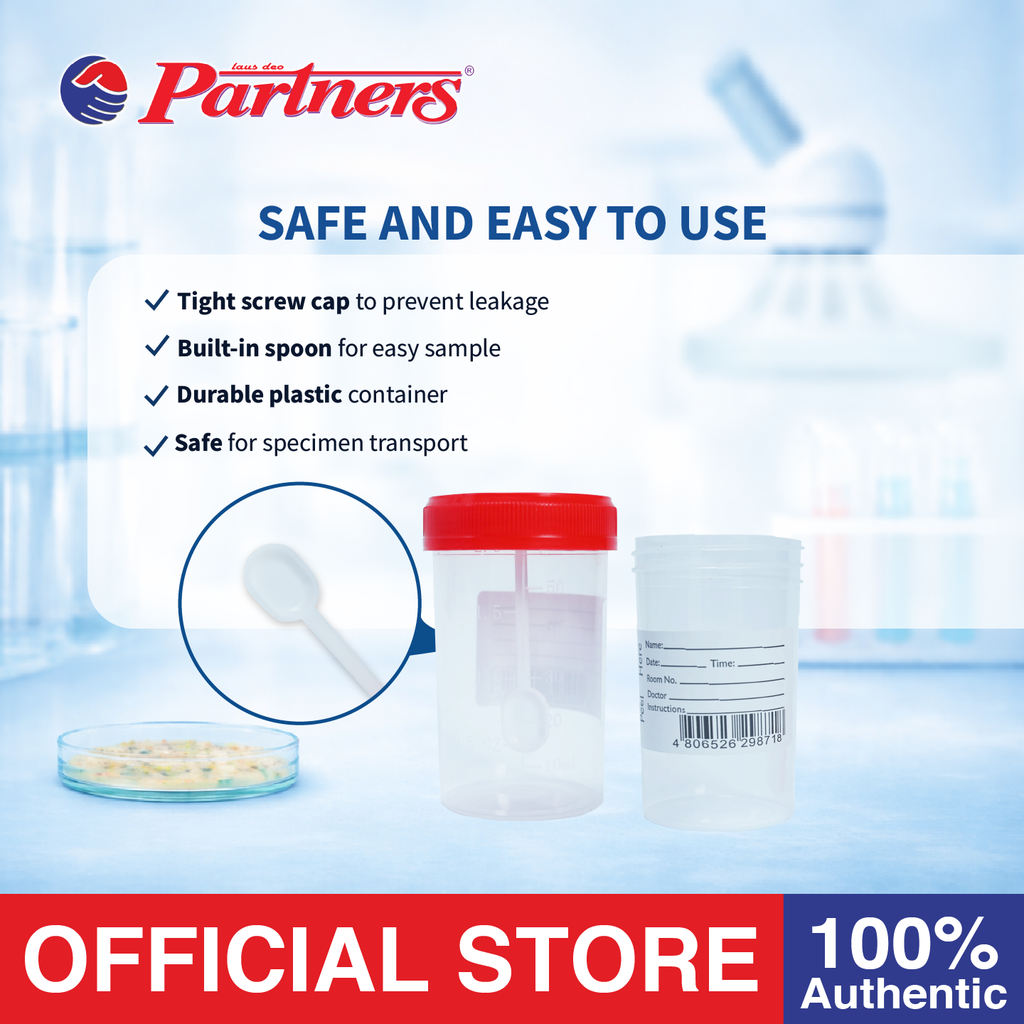 Partners Urine Container 60ml - 2 Pieces