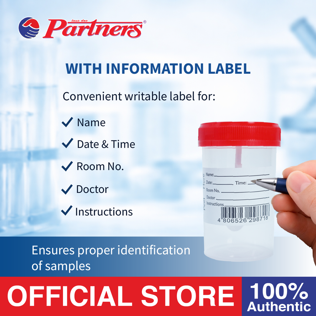 Partners Urine Container 60ml - 2 Pieces