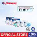 Partners GlucoLeader Value Blood Glucose Test Strip 75 pcs with Free Blood Glucose Meter (Autocode)