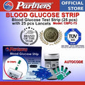 Partners GlucoLeader Value Blood Glucose Test Strip (25 pcs with Free Lancets) AUTOCODE