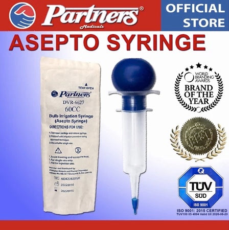 Partners Asepto Syringe 60cc (1pc)