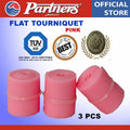 Partners Rubber Flat Tourniquet 3 Pieces (Pink)