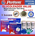 Partners GlucoLeader Value Blood Glucose Test Strip - 3 boxes