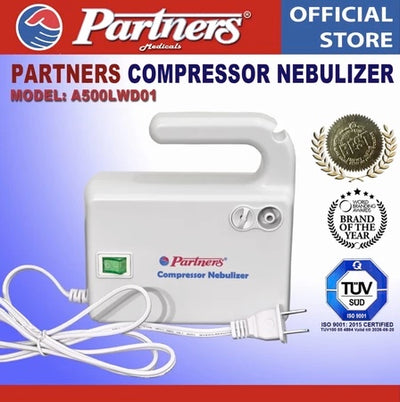 Partners Compressor Nebulizer model: A500LWD01 with Complete accessories
