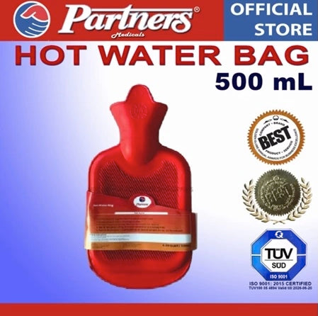 Partners Hot Water Bag / Hot Compress 500ml (Red)