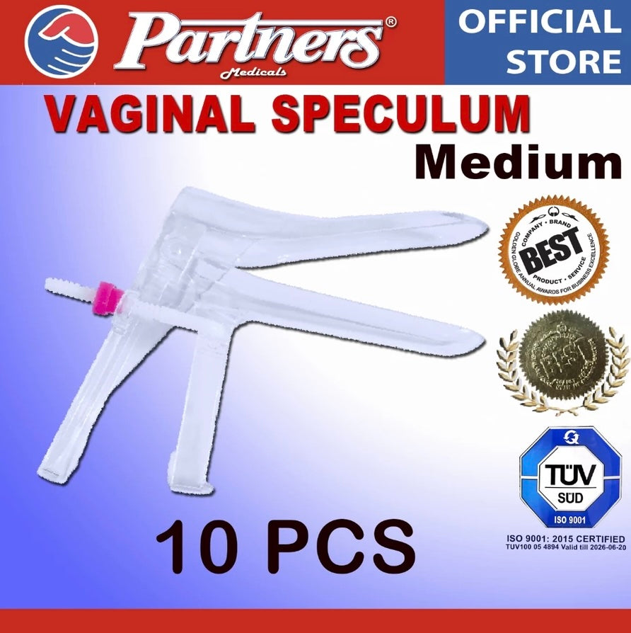 Partners Vaginal Speculum (MEDIUM) -10 pieces