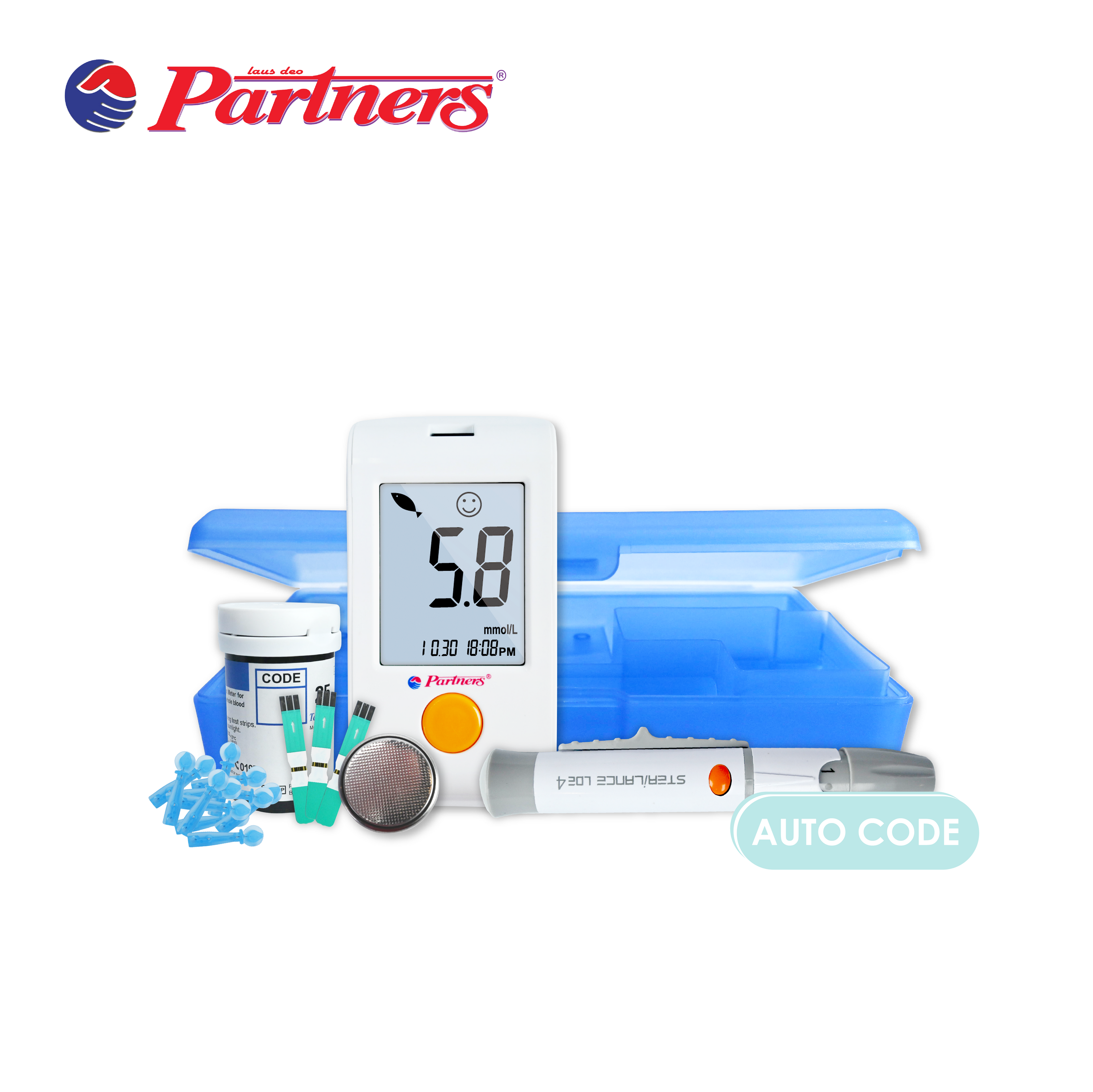 Partners Glucoleader Value Blood Glucose Monitoring System Model: CBPC-73