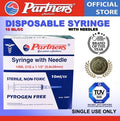 Partners Syringe 10 ml/cc Disposable - Luer Lock ( 100 PIECES )