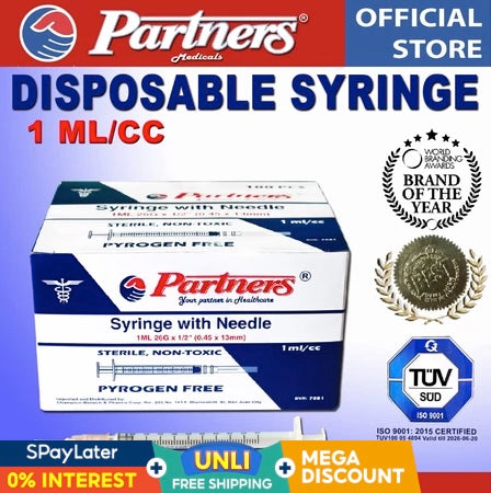 Partners Disposable Syringe - 1 pc