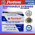 Partners Syringe 3 ml/cc Disposable - Luer Lock ( 10 PIECES )