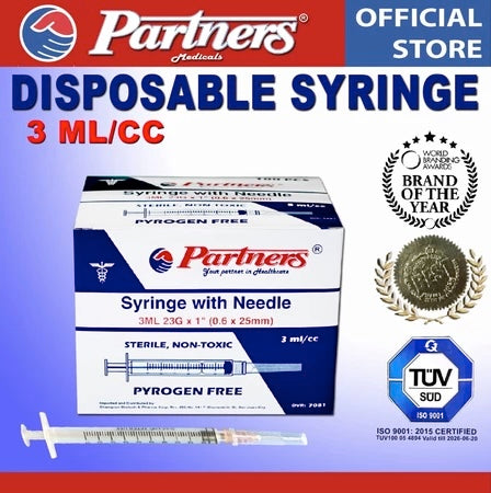 Partners Disposable Syringe - 1 pc