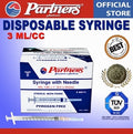PARTNERS Syringe 3 ml/cc Disposable - Luer Lock (100 PIECES)