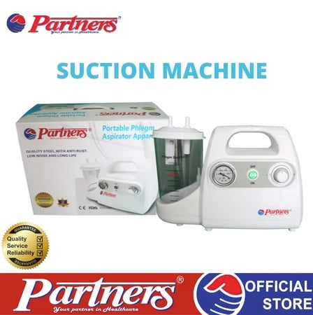 Partners Portable Phlegm Aspirator Apparatus (Suction Machine)
