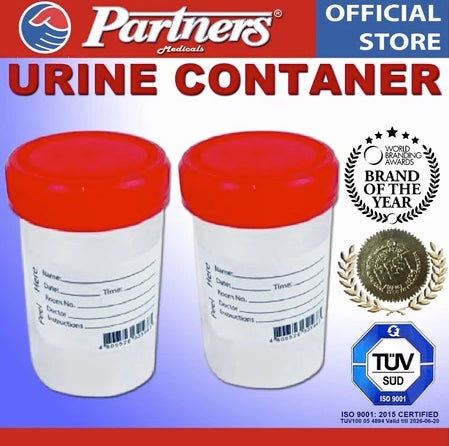 Partners Urine Container 60ml - 2 Pieces